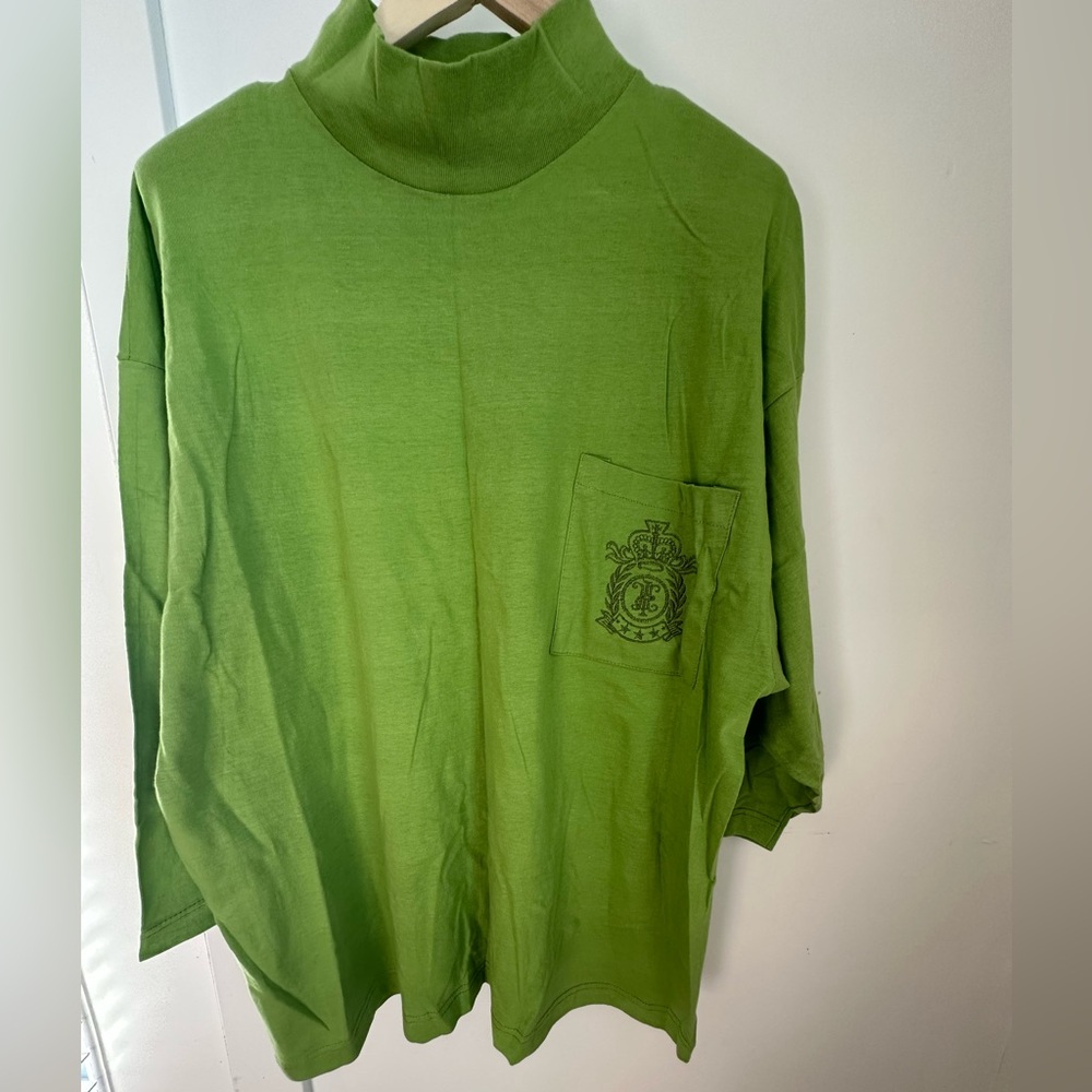 Green Long Sleeve Women's Top